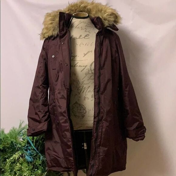 NWT MADDEN GIRL PUFFER HOODIE WINTER FAUX FUR COAT SIZE XL - Picture 10 of 11